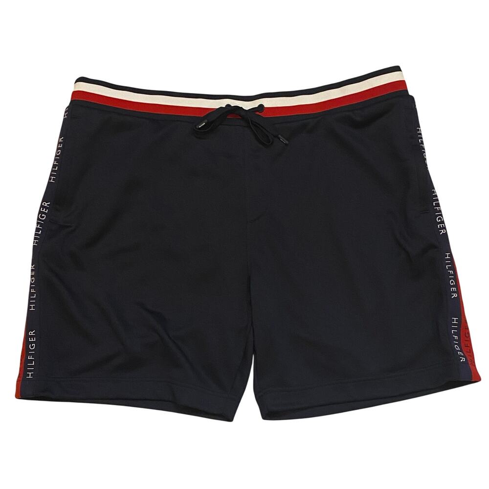 Tommy Hilfiger Sweat Shorts Mens Size 2XL Blue Performance Athletic Casual Y2K